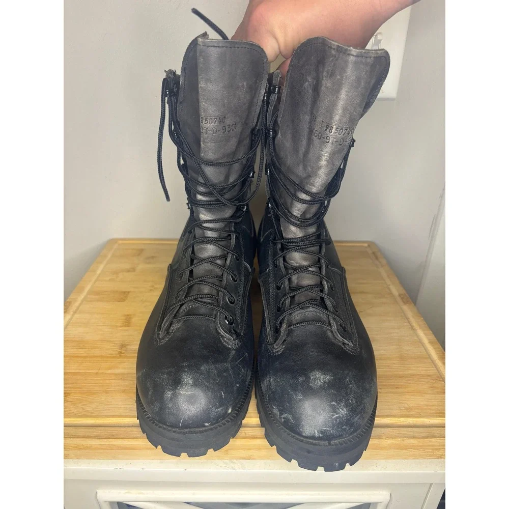 Belleville Mens 9R Gore-Tex Waterproof Leather Combat Tactical Boots Black 9301